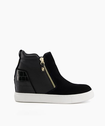 Dune London Enhance Women's Sneakers Black | CZJ-093674