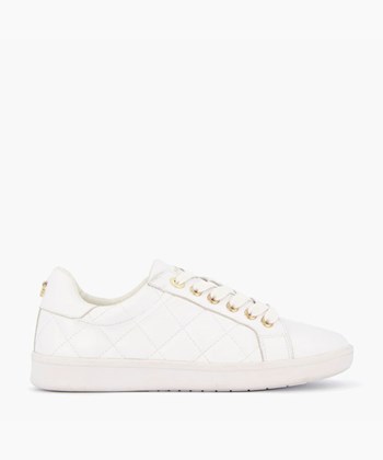 Dune London Excited Women's Flat Shoes White | HWQ-476521