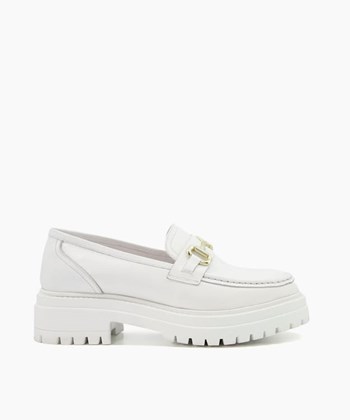 Dune London Gallagher Women's Flat Shoes White | MUF-358674