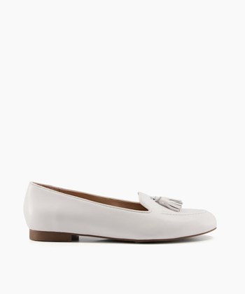 Dune London Gallerie Women's Flat Shoes White | NKD-307254