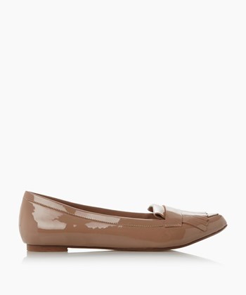 Dune London Gersey Women's Flat Shoes Brown | HUI-037518