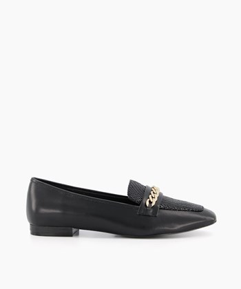 Dune London Glisttens Women's Flat Shoes Black | VAP-351074