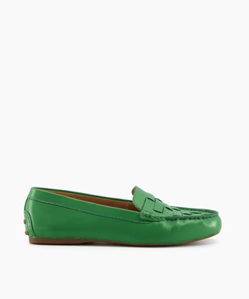 Dune London Greene Women's Loafers Green | VYB-487952