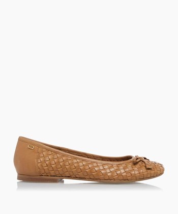 Dune London Hartleys Women's Flat Shoes Brown | LHG-753028