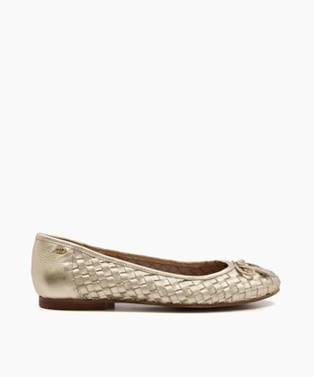 Dune London Hartleys Women's Flat Shoes Metal | UAT-912360