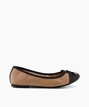 Dune London Hartlyn Women's Bellet Pumps Brown | NRO-603824