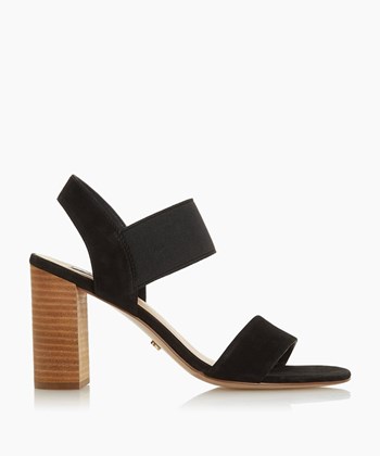 Dune London Jumper Women's Heeled Sandals Black | GUI-753104