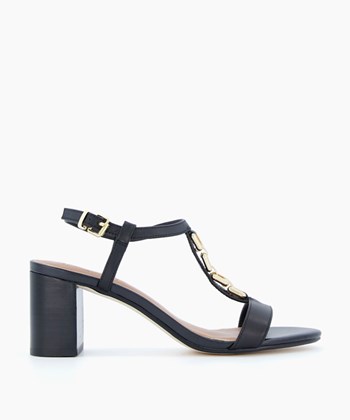 Dune London Just Women's Heeled Sandals Black | FNU-427695