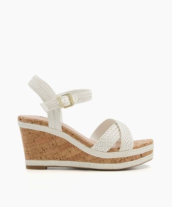 Dune London Kelisa Women's Heeled Sandals White | PBO-061732