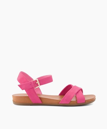 Dune London Landie Women's Flat Sandals Pink | OLP-327964