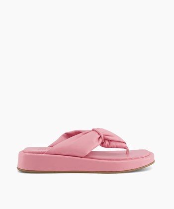 Dune London Landmark Women's Flat Sandals Pink | UOT-805164