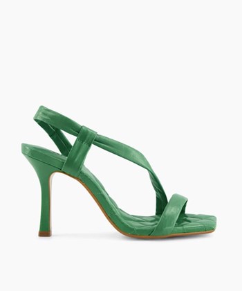 Dune London Marbled Women's Heeled Sandals Green | GIO-403218