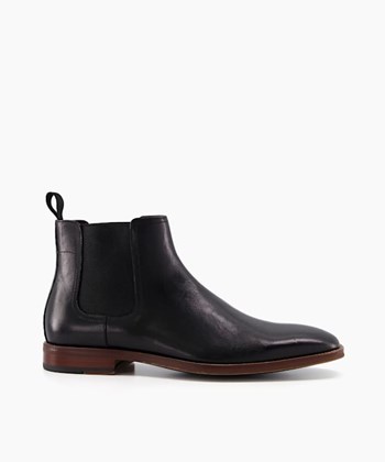 Dune London Market Men's Smart Boots Black | KOV-018963