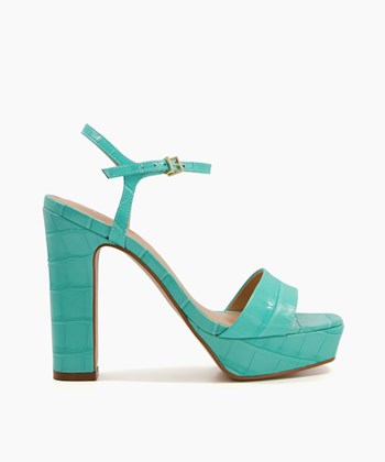 Dune London Matche Women's Heeled Sandals Blue | WKV-815236