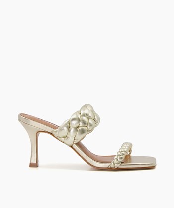 Dune London Message Women's Heeled Sandals White | CJL-571324