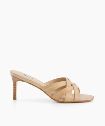 Dune London Millies Women's Heeled Sandals Brown | JPQ-295718