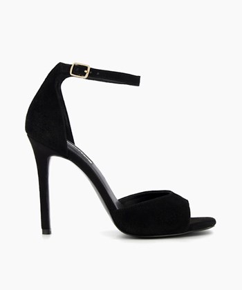 Dune London Mistie T Women's Heeled Sandals Black | FYG-165907