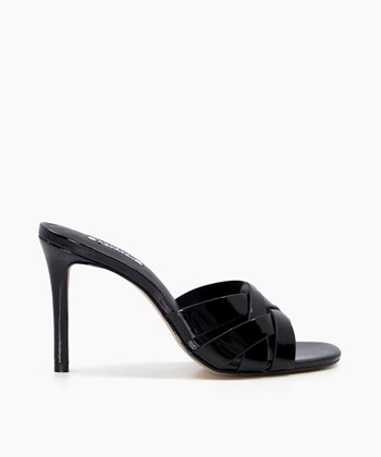 Dune London Morias Women's Heeled Sandals Black | BZQ-968035