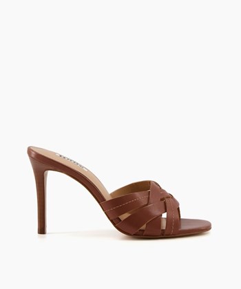 Dune London Morias Women's Heeled Sandals Brown | ZQP-078962