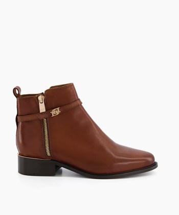 Dune London Pap Women's Ankle Boots Brown | KGY-574103