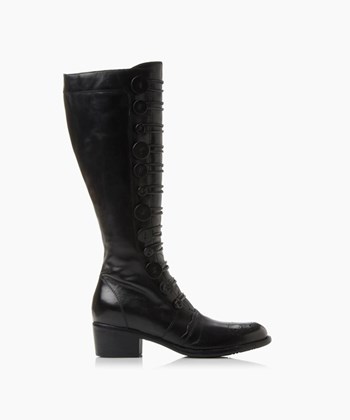 Dune London Pixie D Women's Knee High Boots Black | OXI-974135