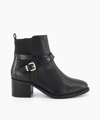 Dune London Poet Women's Ankle Boots Black | ZJI-178562