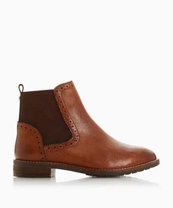 Dune London Quant Women's Ankle Boots Brown | KEZ-971652