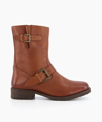 Dune London Rokka Women's Calf Boots Brown | WFP-467809