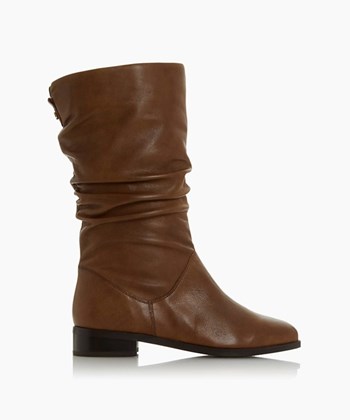 Dune London Rosalinda Women's Calf Boots Brown | YUE-046732