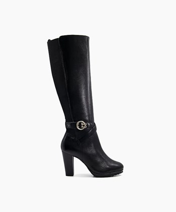 Dune London Sabrena Women's Knee High Boots Black | CXI-310286