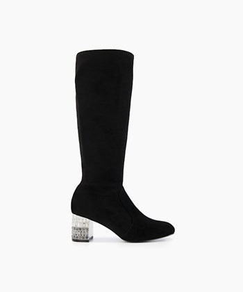 Dune London Stargazer Women's Knee High Boots Black | FBH-358691