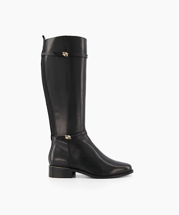 Dune London Tap Women's Knee High Boots Black | OWX-139725