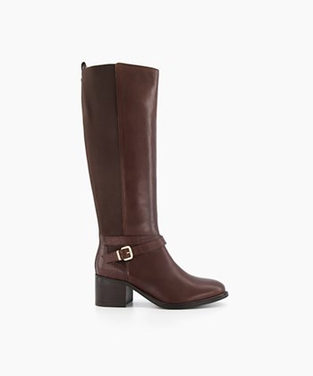 Dune London Tildings Women's Knee High Boots Brown | NKU-715239