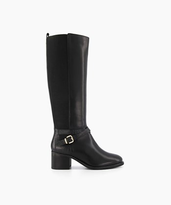 Dune London Tildings Women's Knee High Boots Black | PYT-870143