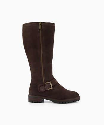 Dune London Trafalgar Women's Knee High Boots Brown | HSL-618053