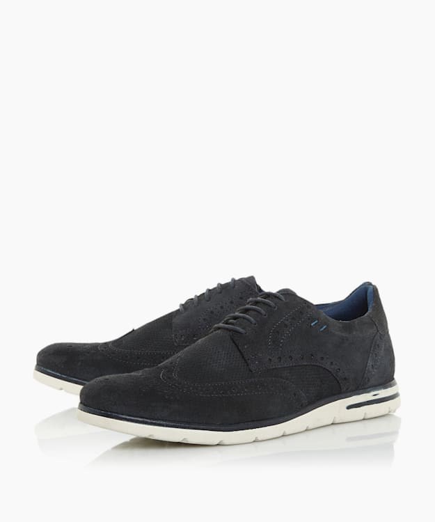 Dune London Barry Men's Brogues Shoes Blue | UCM-489257