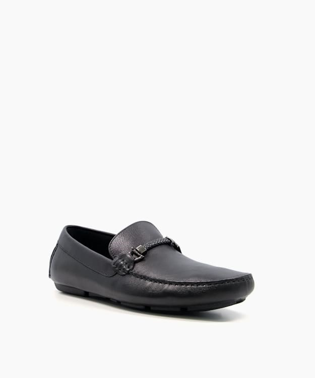 Dune London Beacons Men's Loafers Black | MBY-437059