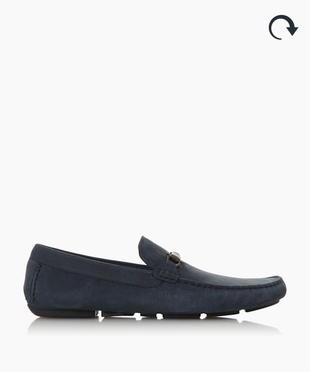 Dune London Beacons Men's Loafers Blue | SMJ-472691