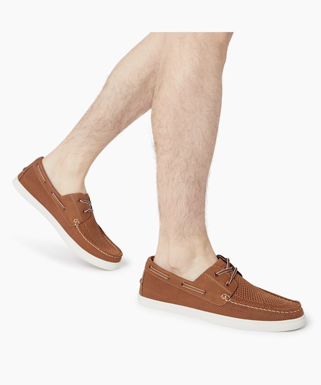 Dune London Bonavista Men's Boat Shoes Brown | JRL-318702