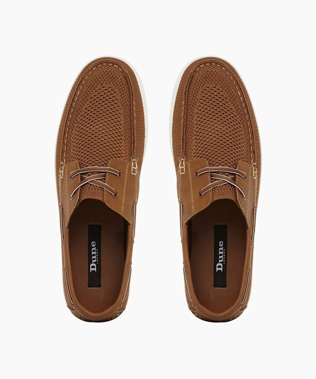 Dune London Bonavista Men's Boat Shoes Brown | JRL-318702