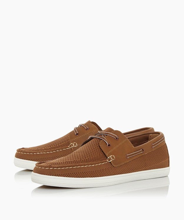 Dune London Bonavista Men's Boat Shoes Brown | JRL-318702