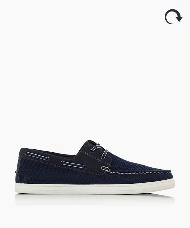 Dune London Bonavista Men's Boat Shoes Blue | NKG-549310