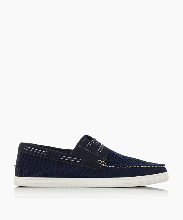 Dune London Bonavista Men\'s Boat Shoes Blue | NKG-549310