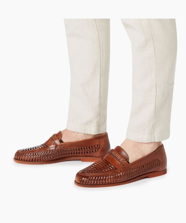 Dune London Brighton Rock Men's Loafers Brown | RLB-698052