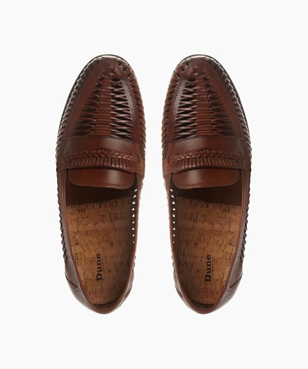 Dune London Brighton Rock Men's Loafers Brown | RLB-698052