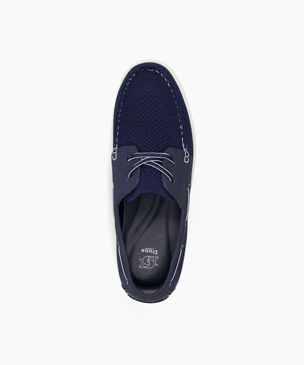 Dune London Burnner Men's Boat Shoes Blue | MSG-407629