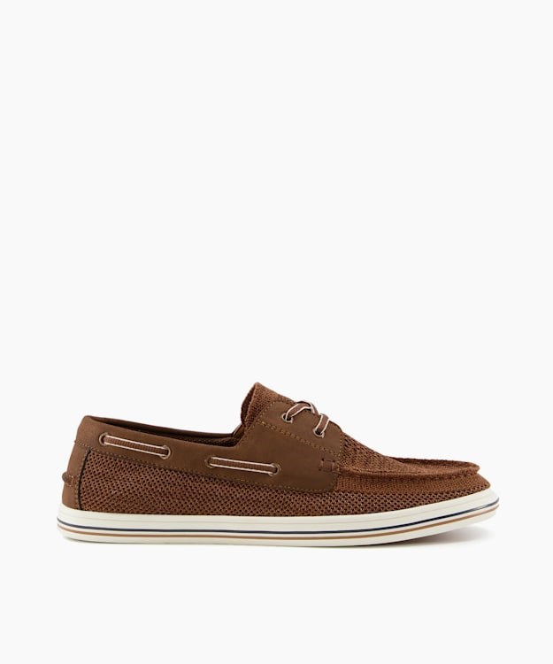 Dune London Burnner Men\'s Boat Shoes Brown | BJU-643807