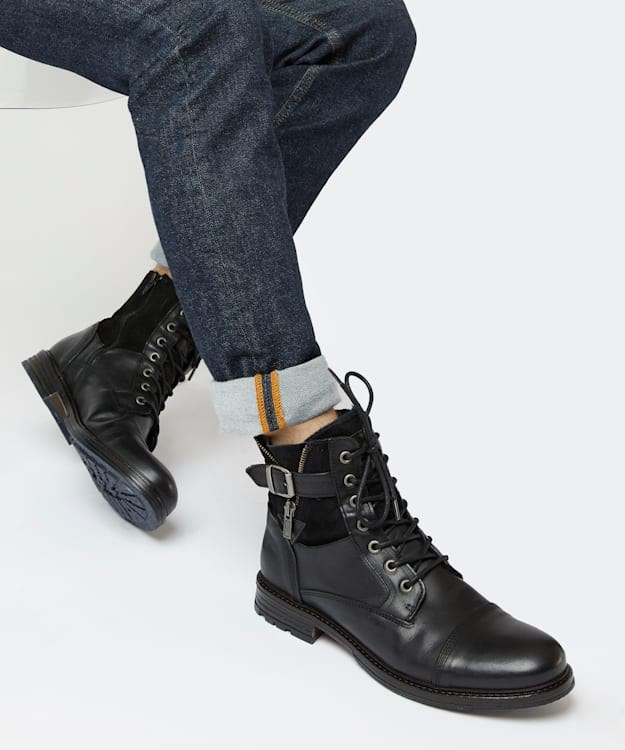 Dune London Call Men's Casual Boots Black | OGY-436591