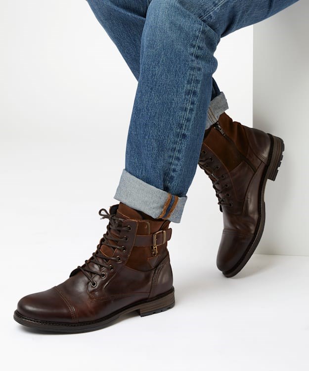 Dune London Call Men's Casual Boots Brown | MQE-830217