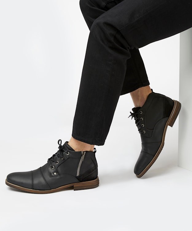 Dune London Capitals Men's Casual Boots Black | NWV-084763